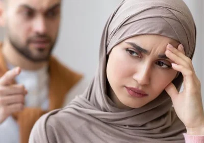 Sad couple experiencing marital difficulties